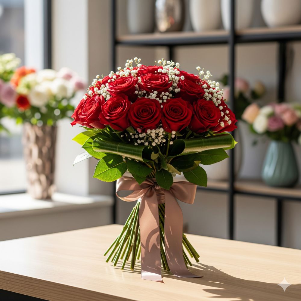 Bouquet 24 Rose Rosse