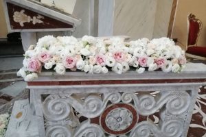 Particolare decoro chiesa – Leggio emozioni floreali di giusy surace – Villa San Giovanni